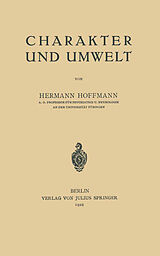E-Book (pdf) Charakter und Umwelt von Hermann Hoffmann