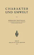 E-Book (pdf) Charakter und Umwelt von Hermann Hoffmann
