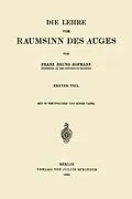 E-Book (pdf) Die Lehre vom Raumsinn des Auges von Franz Bruno Hofmann