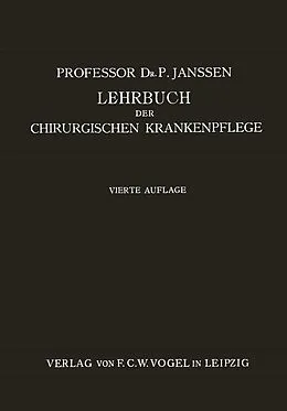 E-Book (pdf) Lehrbuch der Chirurgischen Krankenpflege von P. Janssen