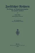 E-Book (pdf) Forstliches Rechnen von Fritz Jütte
