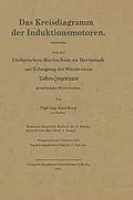 E-Book (pdf) Das Kreisdiagramm der Induktionsmotoren von NA Krug