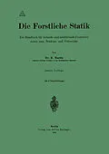 E-Book (pdf) Die Forstliche Statik von H. Martin