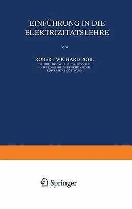 E-Book (pdf) Einführung in die Elektrizitätslehre von Robert Wichard Pohl