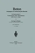 E-Book (pdf) Beton Anregungen zur Verbesserung des Materials von E. Probst