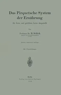 E-Book (pdf) Das Pirquetsche System der Ernährung von B. Schick