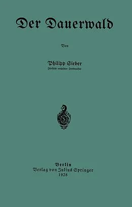 E-Book (pdf) Der Dauerwald von Philipp Sieber