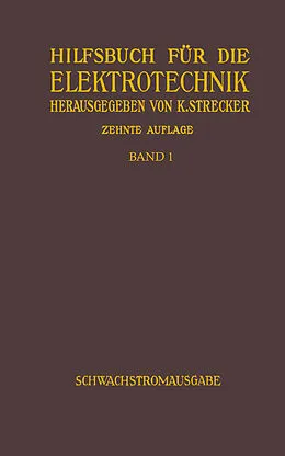 E-Book (pdf) Hilfsbuch für die Elektrotechnik von Karl Strecker