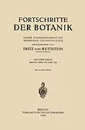 E-Book (pdf) Fortschritte der Botanik von Fritz von Wettstein