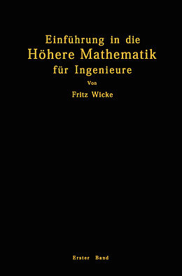 E-Book (pdf) Einführung in die Höhere Mathematik von Fritz Wicke