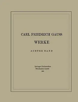 E-Book (pdf) Carl Friedrich Gauss Werke von Carl Friedrich Gauß