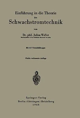 E-Book (pdf) Einführung in die Theorie der Schwachstromtechnik von J. Wallot