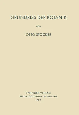 E-Book (pdf) Grundriss der Botanik von O. Stocker