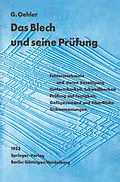 E-Book (pdf) Das Blech und seine Prüfung von G. Oehler