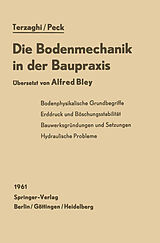 Kartonierter Einband Die Bodenmechanik in der Baupraxis von K. Terzaghi, R.B. Peck