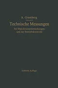E-Book (pdf) Technische Messungen bei Maschinenuntersuchungen und zur Betriebskontrolle von Anton Gramberg