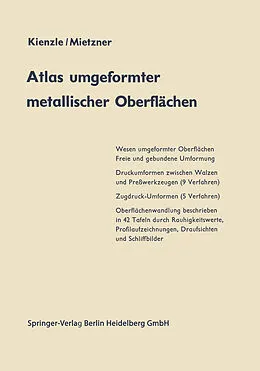 E-Book (pdf) Atlas umgeformter metallischer Oberflächen von O. Kienzle, K. Mietzner