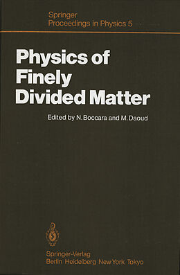 Kartonierter Einband Physics of Finely Divided Matter von 