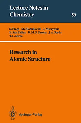 E-Book (pdf) Research in Atomic Structure von S. Fraga, M. Klobukowski, J. Muszynska