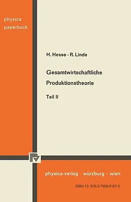 E-Book (pdf) Gesamtwirtschaftliche Produktionstheorie von H. Hesse, R. Linde