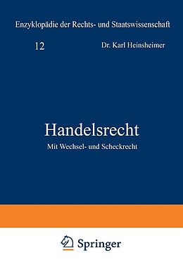 E-Book (pdf) Handelsrecht von Karl Heinsheimer, Karl Geiler