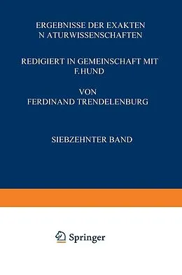 E-Book (pdf) Ergebnisse der Exakten Naturwissenschaften von F. Hund, Ferdinant Trendelenburg