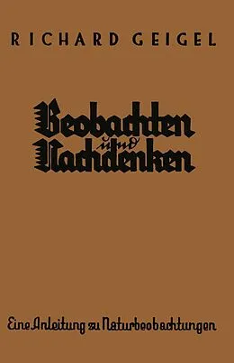 E-Book (pdf) Beobachten und Nachdenken von Richard Geigel