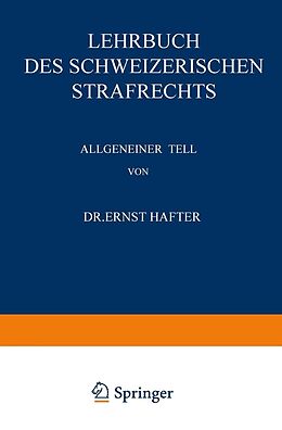 E-Book (pdf) Lehrbuch des Schweizerischen Strafrechts von Ernst Hafter