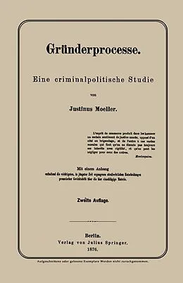 E-Book (pdf) Gründerprocesse von Justinus Moeller