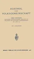 E-Book (pdf) Alkohol und Volksgemeinschaft von T h. von Wasielewski, M. Rosenfeld, Hans Winterstein