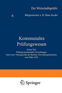 E-Book (pdf) Kommunales Prüfungswesen von Hans Sendel