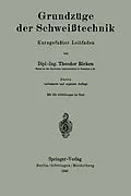 E-Book (pdf) Grundzüge der Schweißtechnik von Theodor Ricken