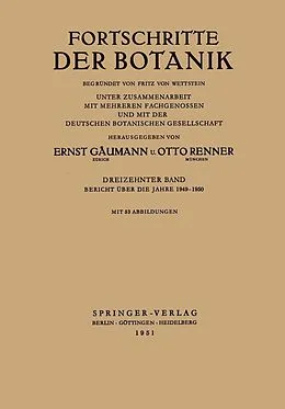 E-Book (pdf) Bericht über die Jahre 19491950 von Ulrich Lüttge, Wolfram Beyschlag, Burkhard Büdel