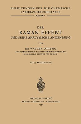 E-Book (pdf) Der Raman-Effekt und seine analytische Anwendung von W. Otting