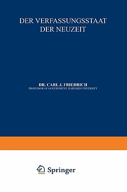 E-Book (pdf) Der Verfassungsstaat der Neuzeit von C.J. Friedrich