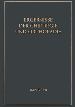 E-Book (pdf) Ergebnisse der Chirurgie und Orthopädie von 