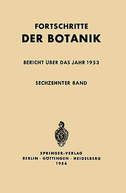 Kartonierter Einband Bericht über das Jahr 1953 von Ernst Gäumann, Otto Renner