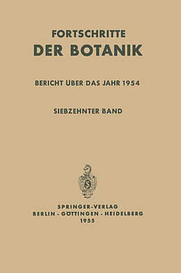 Kartonierter Einband Bericht über das Jahr 1954 von Ulrich Lüttge, Wolfram Beyschlag, Burkhard Büdel