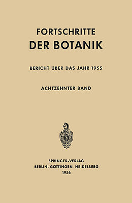 Kartonierter Einband Bericht über das Jahr 1955 von Erwin Bünning, Ernst Gäumann