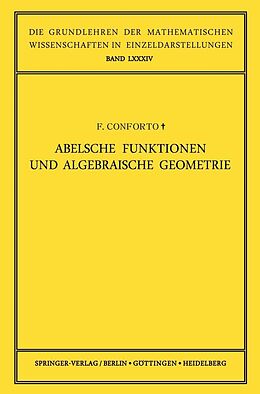 E-Book (pdf) Abelsche Funktionen und Algebraische Geometrie von Fabio Conforto