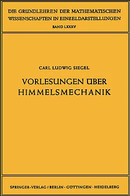 E-Book (pdf) Vorlesungen über Himmelsmechanik von Carl Ludwig Siegel
