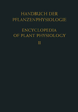 Kartonierter Einband Allgemeine Physiologie der Pflanzenzelle / General Physiology of the Plant Cell von 