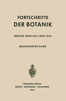 Kartonierter Einband Bericht Über das Jahr 1956 von Ulrich Lüttge, Wolfram Beyschlag, Burkhard Büdel