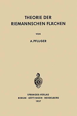 E-Book (pdf) Theorie der Riemannschen Flächen von Albert Pfluger