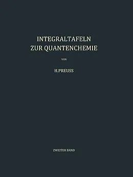 E-Book (pdf) Integraltafeln zur Quantenchemie von H. W. Preuss