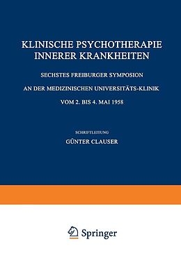 E-Book (pdf) Klinische Psychotherapie Innerer Krankheiten von 