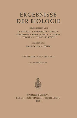 E-Book (pdf) Ergebnisse der Biologie von Hansjochem Autrum, E. Bünning, K. v. Frisch