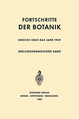Kartonierter Einband Bericht über das Jahr 1959 von Erwin Bünning, Ernst Gäumann