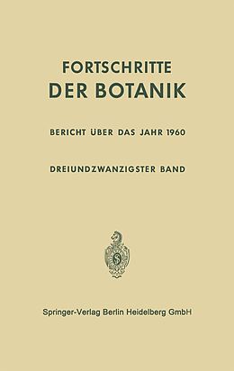 E-Book (pdf) Bericht über das Jahr 1960 von Erwin Bünning, Ernst Gäumann