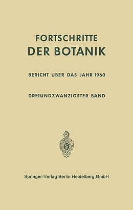 Kartonierter Einband Bericht über das Jahr 1960 von Erwin Bünning, Ernst Gäumann